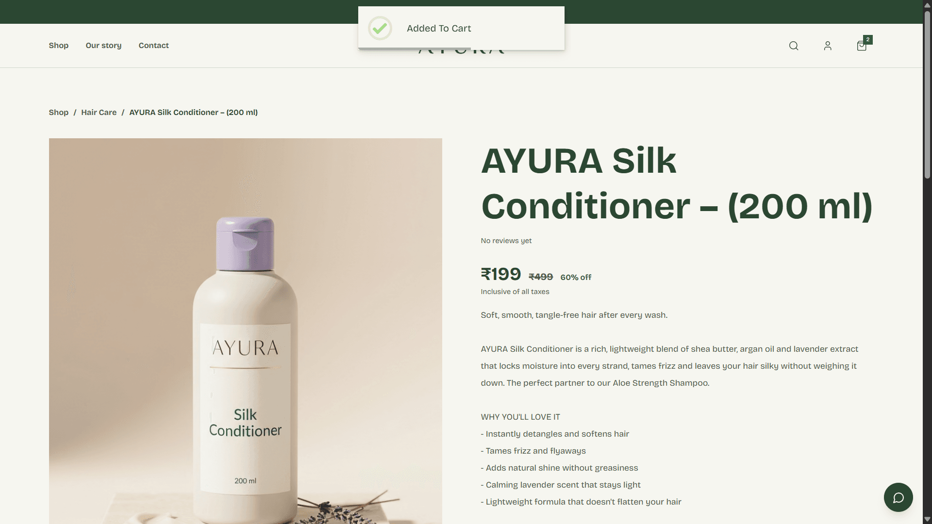 Ayura - Ecommerce project detail 2