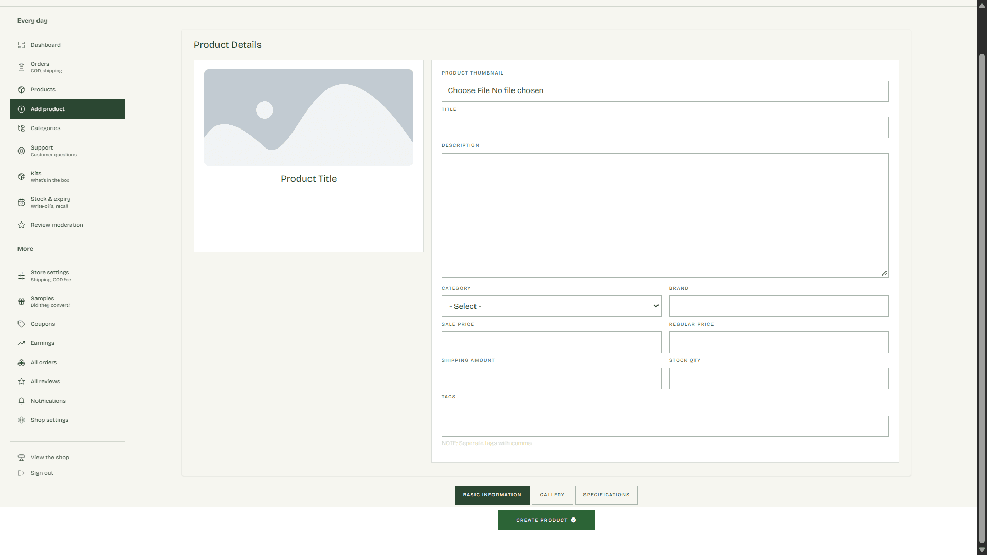 Ayura - Ecommerce project detail 6