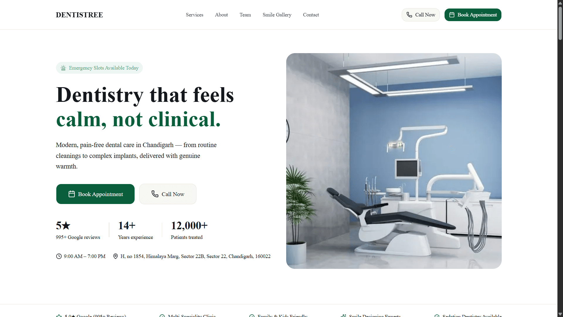 Dentistree Dental Clinic project cover