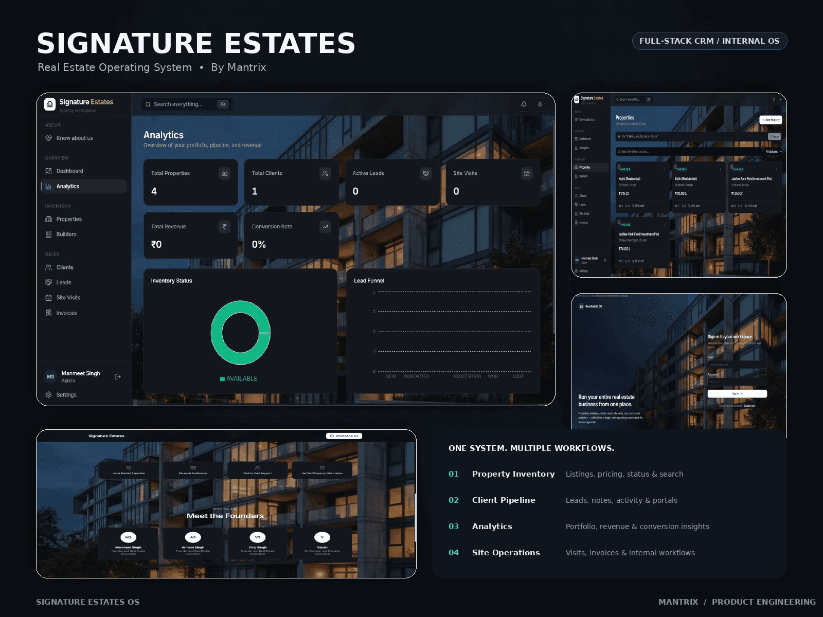 Signature Estates OS project detail 1
